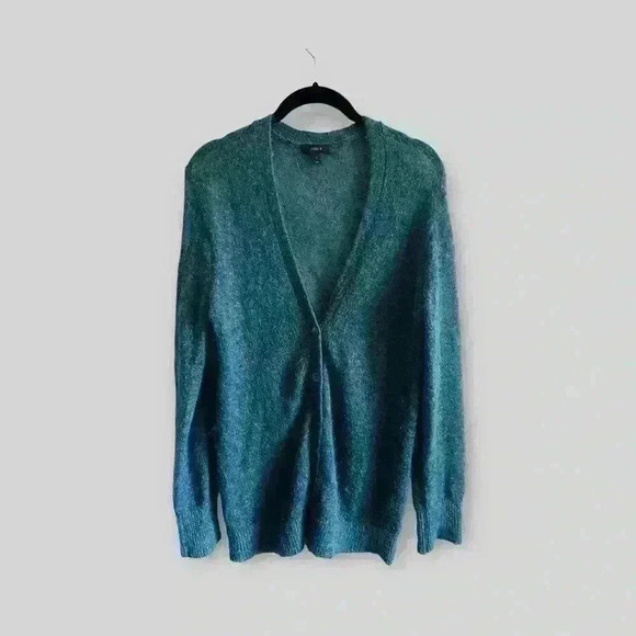 J crew light Cardigan 50% Kid Mohair 50% Polymide V Neck size Small - Picture 1 of 4